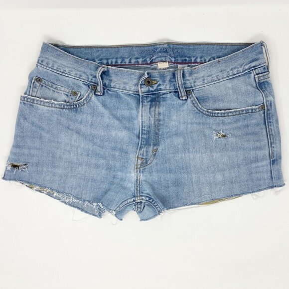BANANA REPUBLIC | Distressed Denim Cut-Off Shorts - Picture 1 of 8